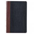  KJV Standard Bible Two-Tone Burgundy/Black Full Grain Leather 