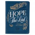  Christian Art Gifts Ocean Blue Vegan Leather Small Journal Inspirational Scripture Women's Notebook Hope in the Lord Bible Verse Isaiah 40:31, 240 Rul 