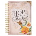  Christian Art Gifts Journal W/Scripture for Women Hope in the Lord Isaiah 40:31 Butterfly Deep Ocean Blue 192 Ruled Pages, Large Hardcover Notebook, W 