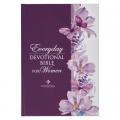  NLT Holy Bible Everyday Devotional Bible for Women New Living Translation, Purple Floral Printed 