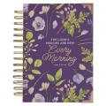  Christian Art Gifts Purple Journal W/Scripture Lord's Mercies Large Bible Verse Notebook, 192 Ruled Pages, Lam. 3:22-23 Bible Verse 