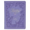  Devotional Trusting God Purple Faux Leather 