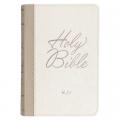  KJV Bible Pocket Faux Leather White 