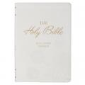  KJV Bible Super Giant Print Faux Leather White 