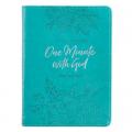  One-Minute with God for Women 365 Daily Devotions for Refreshment and Encouragement Teal Faux Leather Flexcover Gift Book Devotional W/Ribbon Marker 