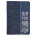 Journal Classic Navy Trust in the Lord 