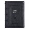  KJV Study Bible, Standard Print Faux Leather - Thumb Index, King James Version Holy Bible, Black 