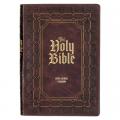  KJV Holy Bible, Super Giant Print Faux Leather Red Letter Edition - Ribbon Marker, King James Version, Burgundy 