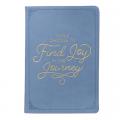  With Love Classic Journal Find Joy in the Journey Inspirational Notebook W/Ribbon Marker, Faux Leather Flexcover, 336 Lined Pages [Leather Bound] with 
