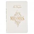  Gift Book Mr. & Mrs. White Faux Leather 
