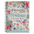  Prayers & Praises for Girls Coloring Book (Spiral) 