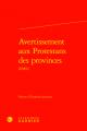  Avertissement Aux Protestans Des Provinces (1684) 