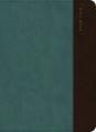  CSB Large Print Compact Reference Bible, Digital Study Edition, Easy-To-Read Optimal Type, Slate/Brown Leathertouch, Zipper Edition 