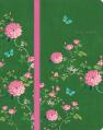  CSB Notetaking Bible, Green Floral Leathertouch, Zipper Edition 