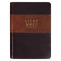  KJV Study Bible (Faux Leather, Two-Tone Brown) 