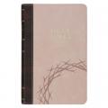  KJV Bible Giant Print (Brown Crown of Thorns, Pink) 