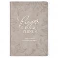  Prayer Changes Things Prompted Journal (Taupe, Zip) 