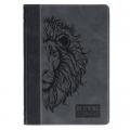  Journal Hardcover Two-Tone Black Gray Be Strong & Courageous Josh. 1:9 