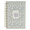  Journal Spiral Blue Floral Strength and Dignity Prov. 31:25 