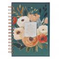  Journal Spiral Multi-Color Floral Joy Patient Faithful Rom. 12:12 