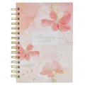  Journal Spiral Pink Floral Amazing Grace 