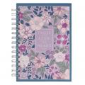  Journal Spiral Purple Floral Trust in the Lord Prov. 3:5 