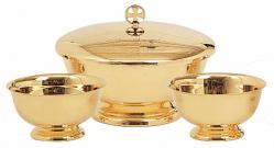  Communion Set, 3 pieces, Gold Plated 