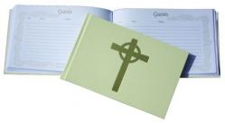  Guest Book Cream Leatherette 