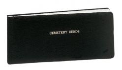  Record Book Cemetery Deed Register with Stubs 100 Enteries 
