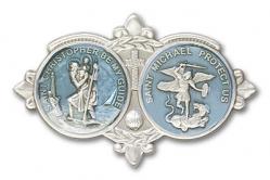  Visor Clip St. Christopher / St. Michael 