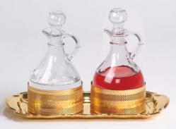  Cruet Set, Processional, Gold Plated 