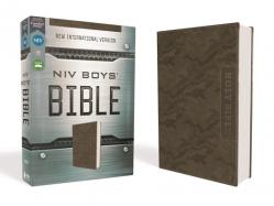  Niv, Boys\' Bible, Leathersoft, Brown Camo, Comfort Print 