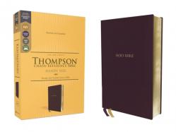  Kjv, Thompson Chain-Reference Bible, Handy Size, Leathersoft, Burgundy, Red Letter, Comfort Print 