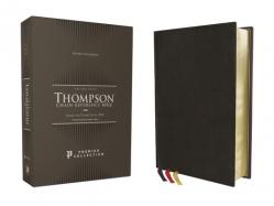  Kjv, Thompson Chain-Reference Bible, Premium Goatskin Leather, Black, Premier Collection, Art Gilded Edges, Black Letter, Comfort Print 