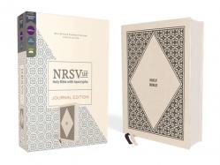  Nrsvue, Holy Bible with Apocrypha, Journal Edition, Cloth Over Board, Cream, Comfort Print 