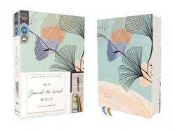  Niv, Journal the Word Bible (Perfect for Note-Taking), Leathersoft, Teal/Floral, Red Letter, Comfort Print: Reflect, Take Notes, or Create Art Next to 