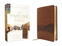  Niv, Timeline Bible, Leathersoft, Brown, Red Letter, Comfort Print: A Chronological Study Through Scripture 