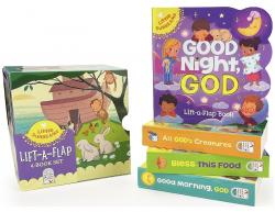  Book Little Sunbeams Religious Lift-A-Flap 4-Book Set 