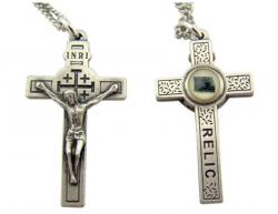  PENDANT ST. ANDRE BESSETT CROSS WITH RELIC 