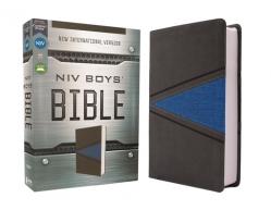  Niv, Boys Bible, Leathersoft, Gray/Blue, Comfort Print 