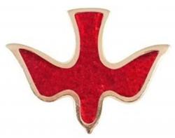  Lapel Pin  Confirmation Dove Red (QTY Discount $2.99) 