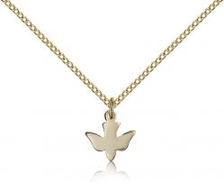  HOLY SPIRIT Dove Pendant 14K Gold Filled 3/8 inch 