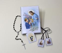  Book First Communion Mass Book, Rosary Gift Set Boys 