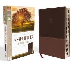  Amplified Study Bible, Imitation Leather, Brown, Indexed 