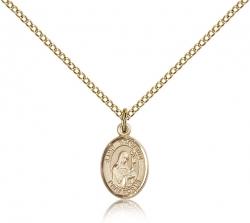  St. Gertrude of Nivelles Medal - 14K Gold Filled - 3 Sizes 