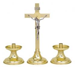  Candlestick Altar 4 inch Brass 