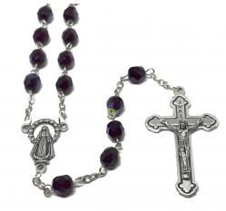  Rosary Red Garnet/Black 