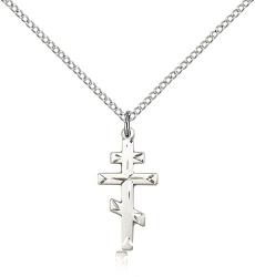  CROSS Pendant ORTHODOX Sterling 3/4 inch 