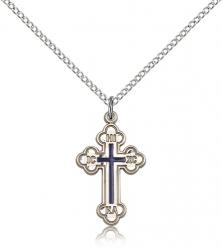  CROSS Pendant RUSSIAN Sterling 7/8 inch 