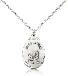  GRADUATION Pendant Sterling 7/8 inch 